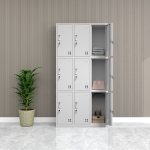 9-Locker steel office cabinet