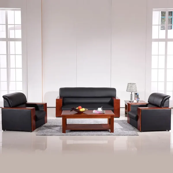 Corporate 5-Seater Leather Sofa