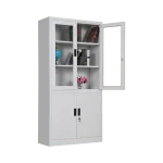 2 door metallic office cabinet - Image 4