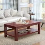Executive mahogany coffee table - Image 4