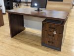 1.2m executive mahogany office desk - Image 3