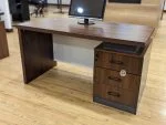 1.2m executive mahogany office desk - Image 2