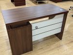 1.2m executive mahogany office desk - Image 4