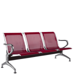 3-link metallic waiting bench