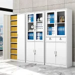 Two door metallic office storage cabinet - Image 4