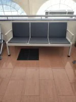 Heavy duty padded waiting bench - Image 3