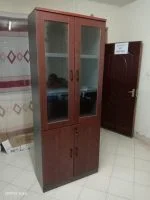 2-Door wooden office bookcase - Image 4