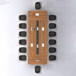 12 - 14 seater office boardroom table - Image 4