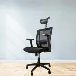 High-back orthopedic office chair