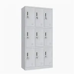 9-Locker steel office cabinet - Image 2
