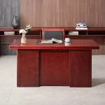 Mahogany study desk with 03 drawers - Image 4