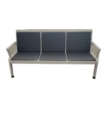 Heavy duty padded waiting bench