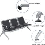 3-Link Padded Office Bench - Image 3