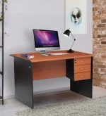 1.4 meters economic office desk (cherry) - Image 2
