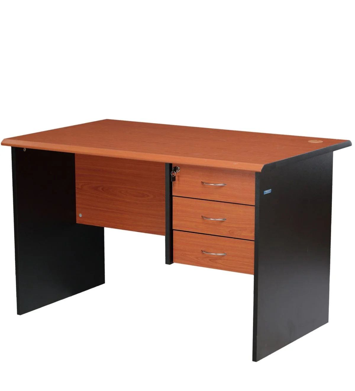 1.4 meters economic office desk (cherry) - Image 4