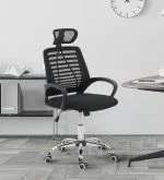 Headrest executive office chair