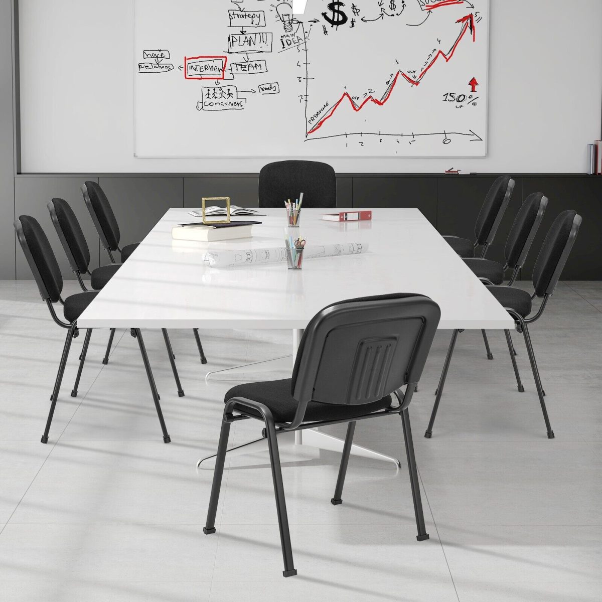 Scatter Armless Stacking Guest Chair - Image 3