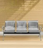 3-Link metallic waiting bench