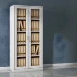 Full Glass Metallic Office Cabinet - Image 3