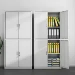 Modern Metallic Filing Cabinet