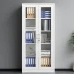 2-Door Full Glass Office Cabinet - Image 2
