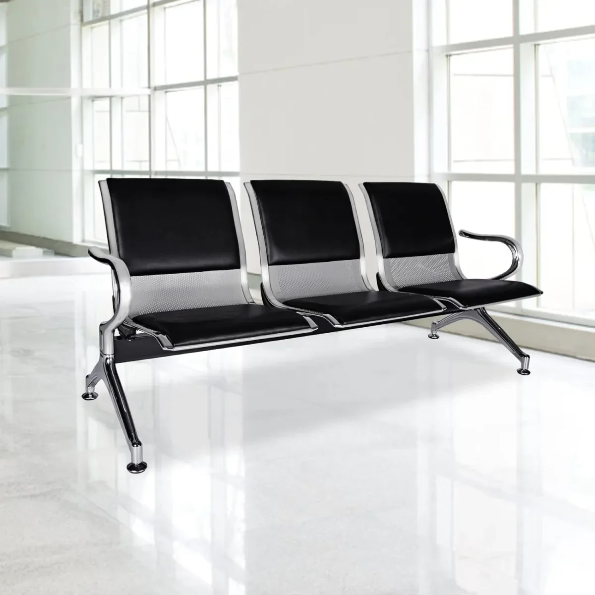3-Link Reception Waiting Bench - Image 2