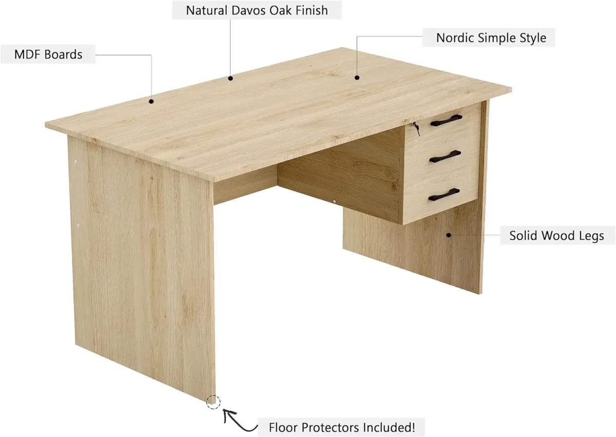 Home Office Computer Desk (Walnut) - Image 3