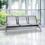 5-Seater metallic waiting bench - Image 2