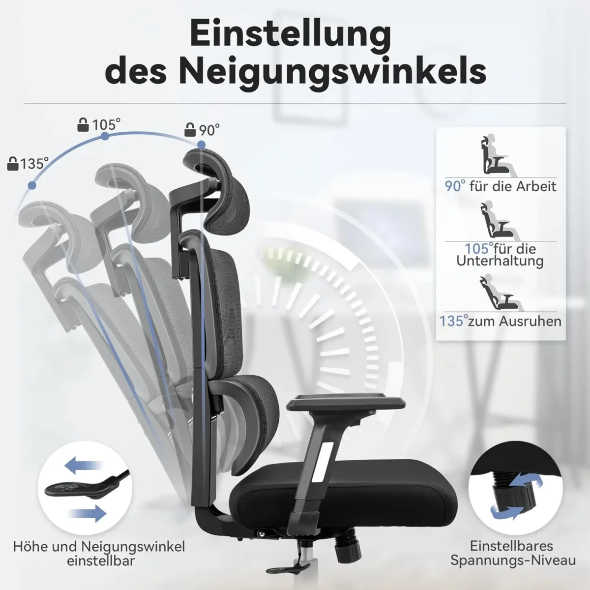Ergonomic 3D Mesh Office Chair - Image 4
