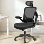 High-back orthopedic office seat
