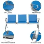 3-Seater Reception Waiting Bench - Image 4
