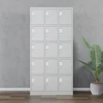 15-Locker steel office cabinet - Image 2