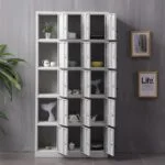 15-Locker Steel Office Cabinet - Image 3