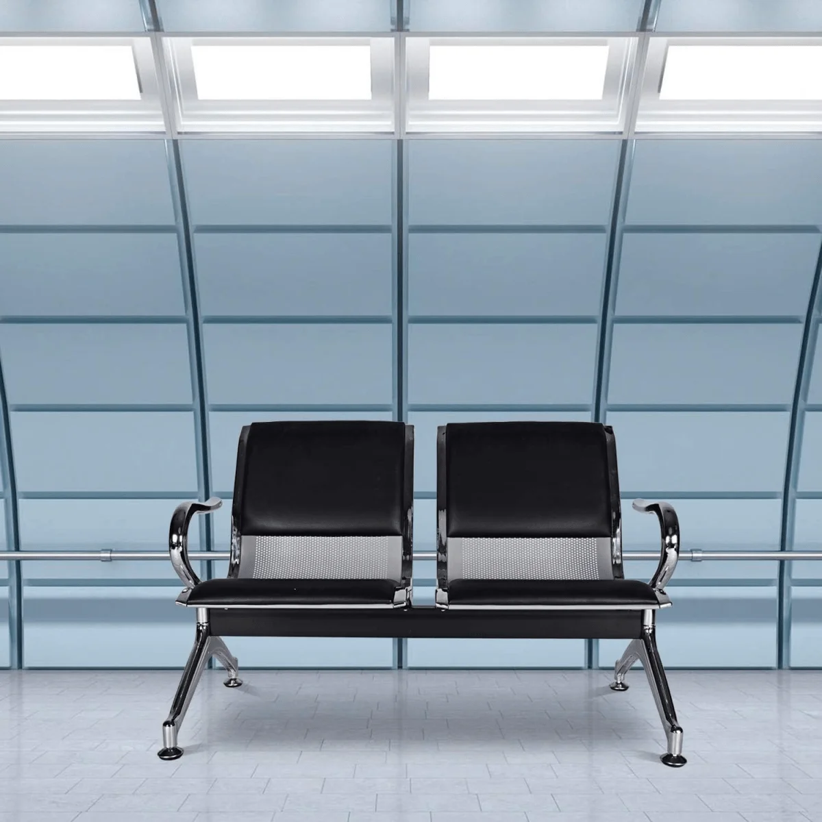 2-link reception metallic bench, 2 seat metal waiting bench, metallic office reception bench, 2-link waiting area bench, office guest seating bench, hospital reception bench 2-link, airport waiting bench metal, lobby metal bench 2 seats, commercial office seating bench, public waiting area metal bench, durable metallic reception bench, heavy-duty 2-link bench, sturdy office waiting bench, steel frame reception bench, long-lasting metallic bench, easy-clean office bench, low-maintenance metal bench, modern reception seating bench, contemporary metallic waiting bench, professional office reception bench, executive office waiting bench, corporate reception seating, imported style 2-link metallic bench, showroom quality reception bench, catalog ready office waiting bench, reliable 2-link metallic bench, value for money office bench, affordable reception seating bench, neutral color metallic bench, black metal reception bench, grey metallic office bench, powder-coated reception bench, indoor waiting area bench, compact 2-seat metallic bench, strong frame office bench, versatile 2-link reception bench, comfortable metallic office bench