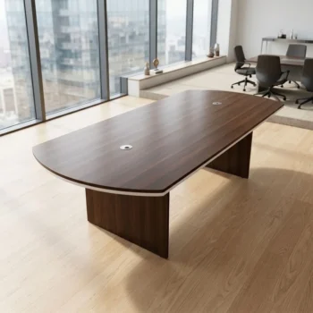 2.4 Metre Office Conference Table in Kenya – Executive Boardroom Meeting Table for Corporate Offices, Businesses, Training Rooms, and Professional Workspaces. This spacious conference table is designed to accommodate team meetings, business discussions, presentations, and corporate gatherings. Its practical 2.4-metre length provides ample workspace for documents, laptops, meeting accessories, and collaborative activities. Ideal for boardrooms, executive offices, conference rooms, institutions, and commercial establishments, this office furniture piece helps create an organized and professional meeting environment. Shop quality office conference tables in Kenya for modern boardrooms, productive business meetings, and professional workplace furnishing. Choose functional meeting room furniture designed to support collaboration, communication, and efficient office operations.