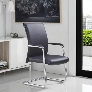 Black Leather Conference Chair in Kenya – Executive Padded Office Meeting Chair for Boardrooms, Corporate Offices, Conference Rooms, and Business Workspaces. This elegant conference chair is designed to provide comfortable and professional seating for meetings, presentations, interviews, and corporate gatherings. Featuring a sophisticated black leather finish, it complements modern office interiors while enhancing the appearance of executive meeting spaces. Ideal for boardrooms, management offices, reception areas, conference facilities, and business institutions, this office chair offers a practical seating solution for professional environments. Shop quality leather conference chairs and executive office furniture in Kenya for stylish, comfortable, and functional workplace seating.